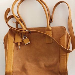Charming Charlie Mustard Colored Handbag Purse GUC